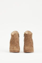 Manolo Blahnik Brown Suede Boot