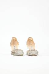 Manolo Blahnik Embossed D'Orsay Pump