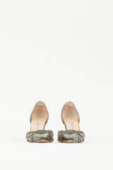 Manolo Blahnik Green Patent Leather D'orsay Pump