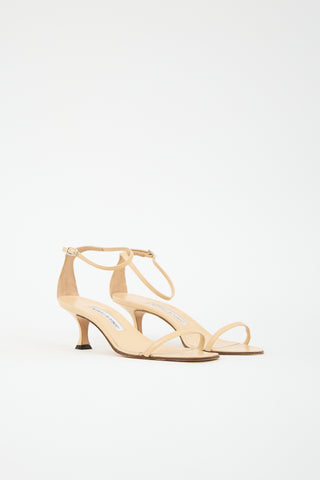 Manolo Blahnik Leather Chaos Sandal