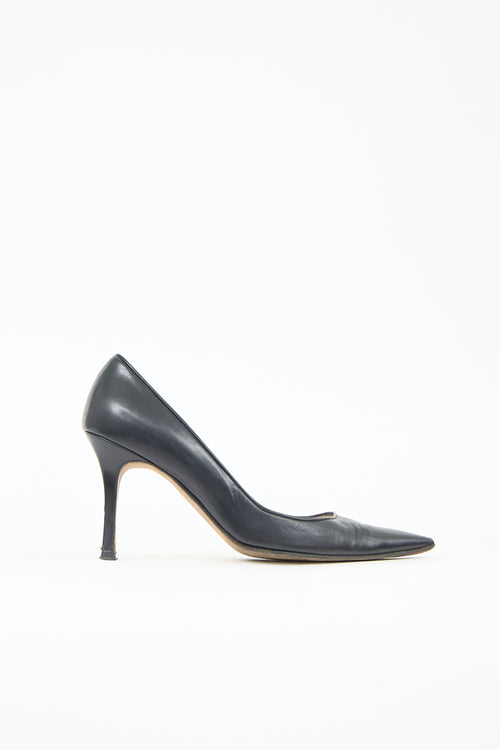 Manolo Blahnik Leather BB Pump