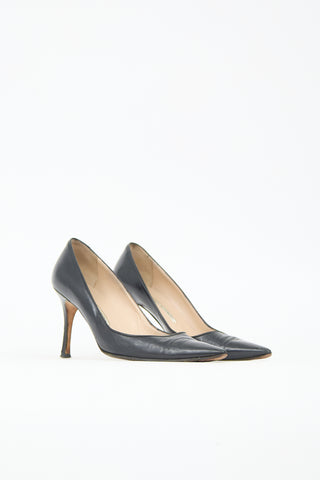 Manolo Blahnik Leather BB Pump