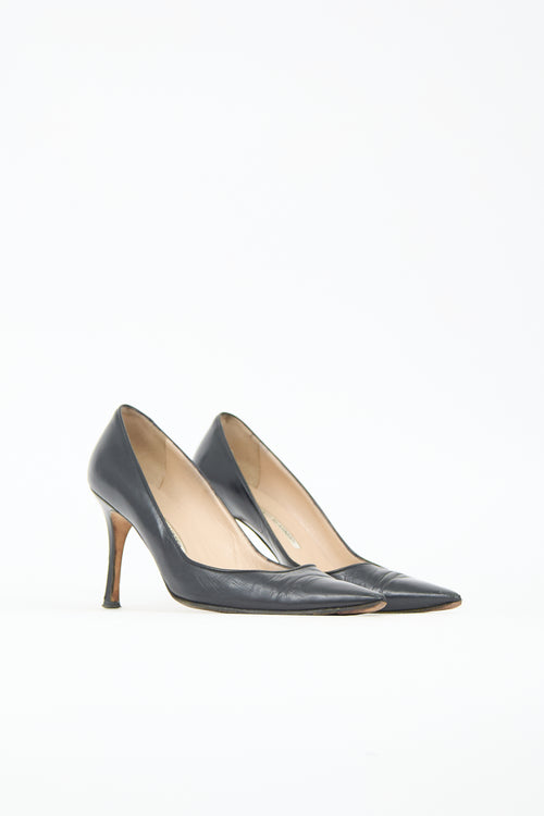 Manolo Blahnik Leather BB Pump