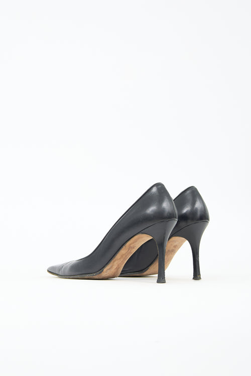 Manolo Blahnik Leather BB Pump