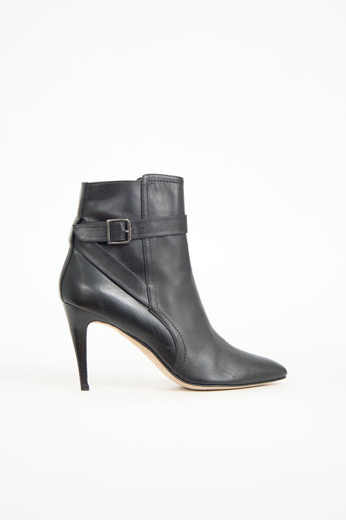 Manolo Blahnik Leather Stiletto Boot