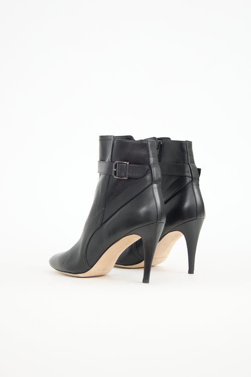Manolo Blahnik Leather Stiletto Boot