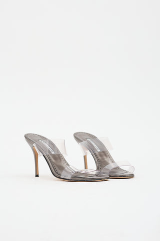 Manolo Blahnik Leather Scolto Sandal