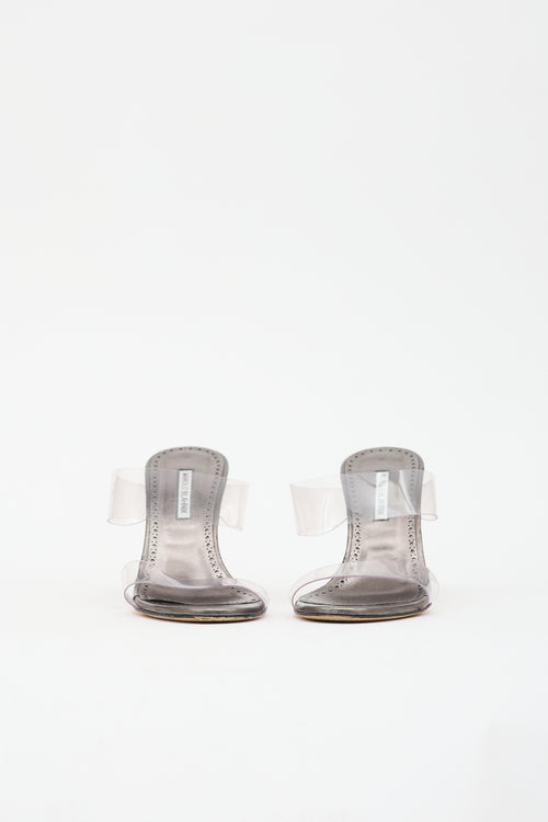 Manolo Blahnik Leather Scolto Sandal