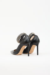 Manolo Blahnik Leather Studded Belta Pump
