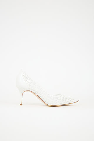 Manolo Blahnik Patent BB Laserato Heel