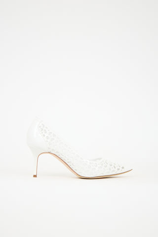 Manolo Blahnik Patent BB Laserato Heel