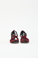 Manolo Blahnik Patent Printed Sandal