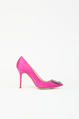 Manolo Blahnik Satin Hangisi Pump
