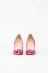 Manolo Blahnik Satin Hangisi Pump