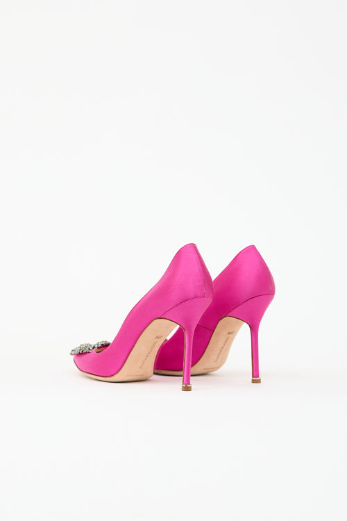 Manolo Blahnik Satin Hangisi Pump