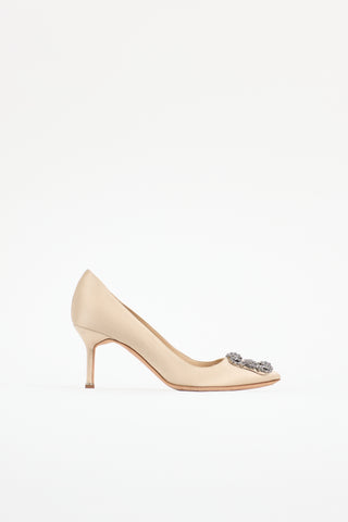 Manolo Blahnik Satin Hangisi Pump