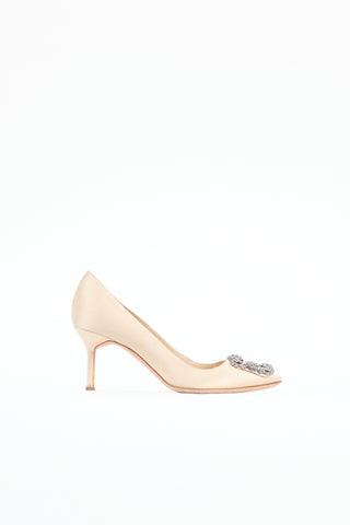 Manolo Blahnik Satin Hangisi Pump