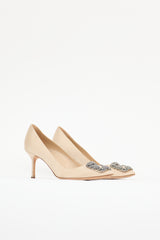 Manolo Blahnik Satin Hangisi Pump