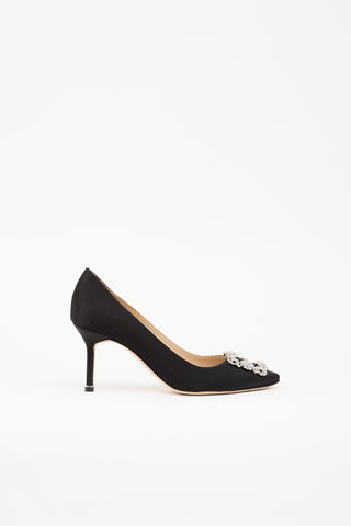 Manolo Blahnik Satin Hangisi Pump