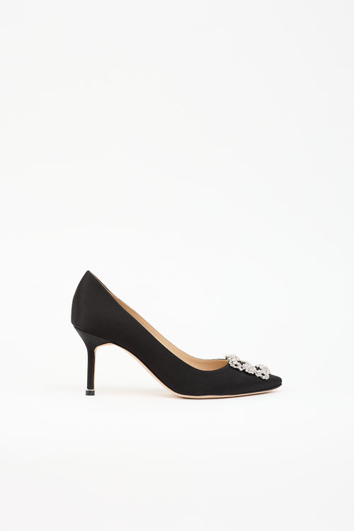 Manolo Blahnik Satin Hangisi Pump