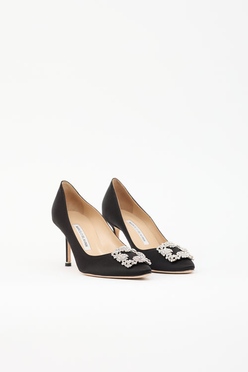 Manolo Blahnik Satin Hangisi Pump