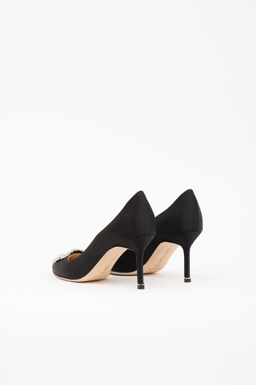 Manolo Blahnik Satin Hangisi Pump