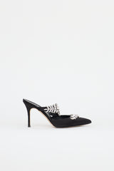 Manolo Blahnik Satin Lurum Mule