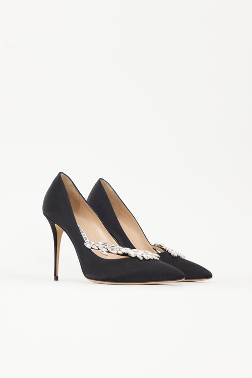 Manolo Blahnik Satin Nadira Pump