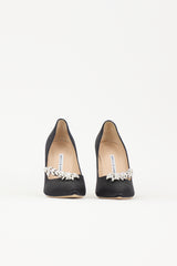 Manolo Blahnik Satin Nadira Pump