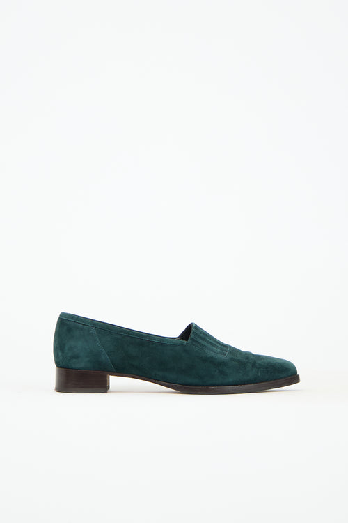 Manolo Blahnik Suede Flat