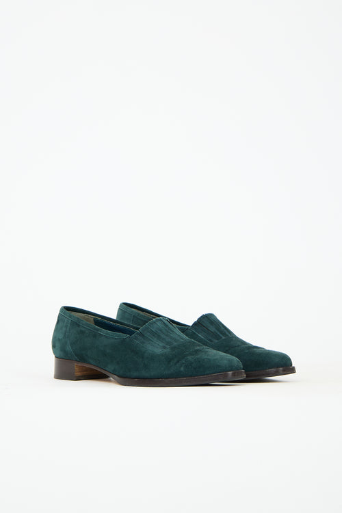 Manolo Blahnik Suede Flat