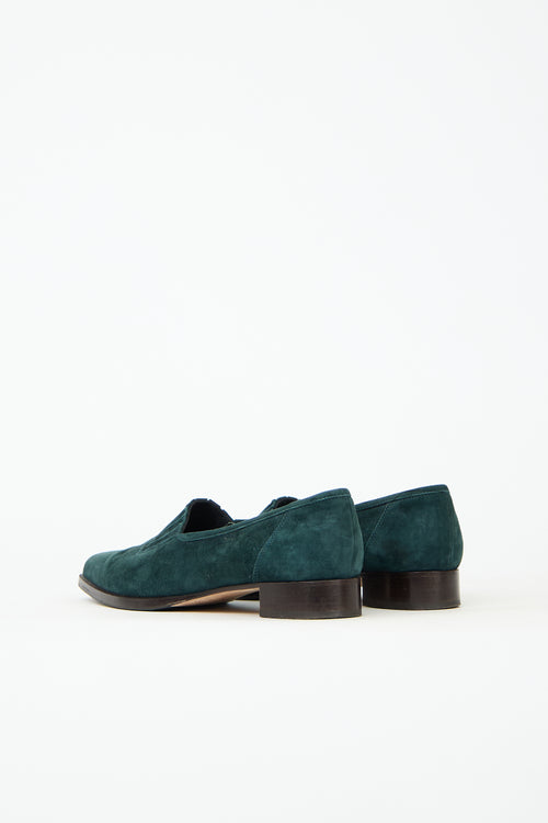 Manolo Blahnik Suede Flat