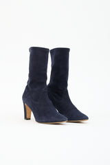 Manolo Blahnik Suede Ankle Boot