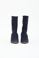 Manolo Blahnik Suede Ankle Boot