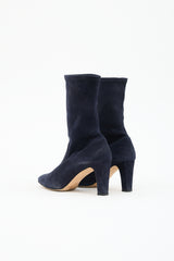 Manolo Blahnik Suede Ankle Boot