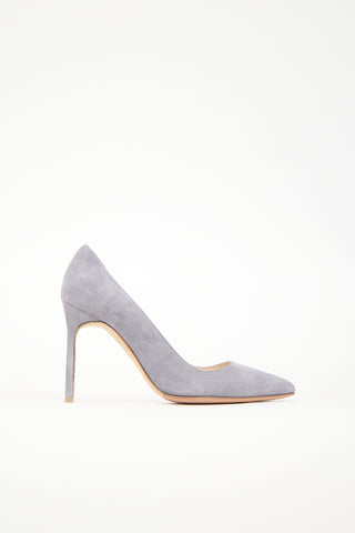 Manolo Blahnik Suede BB Pump