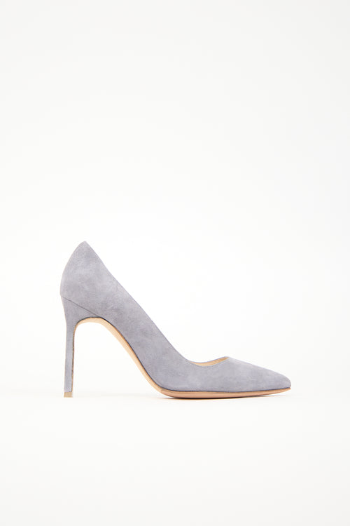 Manolo Blahnik Suede BB Pump