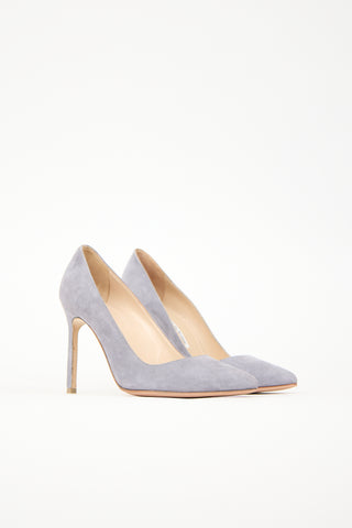 Manolo Blahnik Suede BB Pump