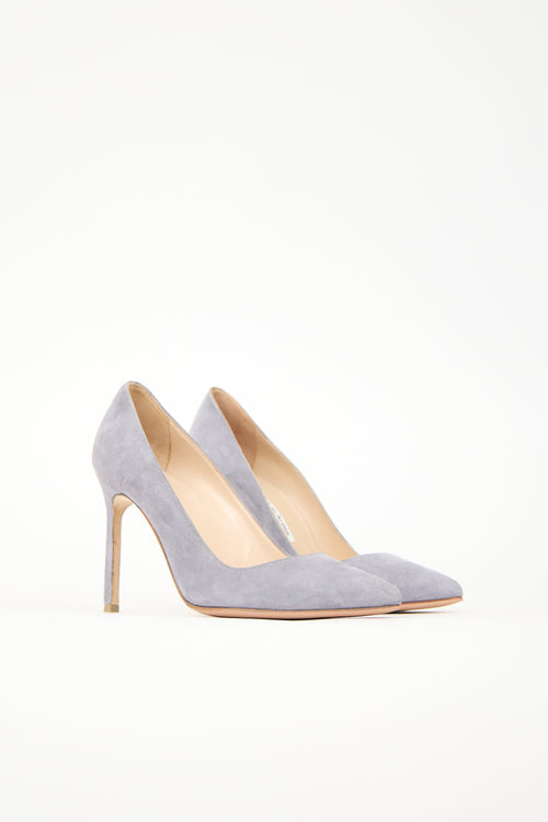 Manolo Blahnik Suede BB Pump
