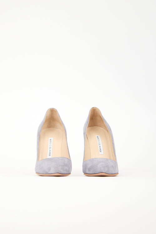 Manolo Blahnik Suede BB Pump
