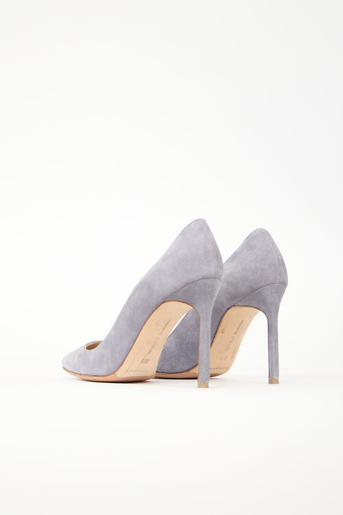 Manolo Blahnik Suede BB Pump