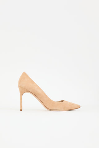 Manolo Blahnik Suede BB Pump