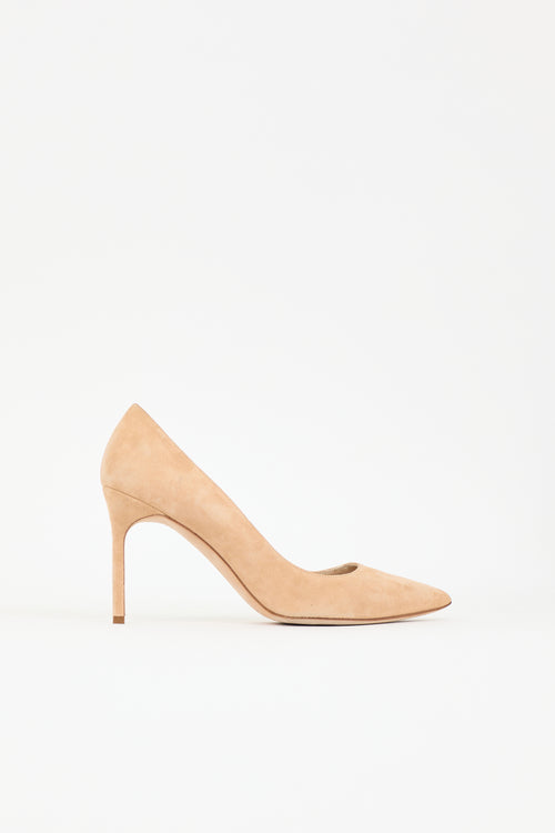 Manolo Blahnik Suede BB Pump