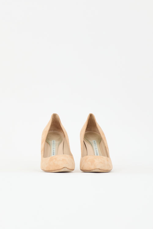 Manolo Blahnik Suede BB Pump