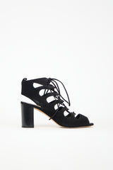 Manolo Blahnik Suede Attal Sandal