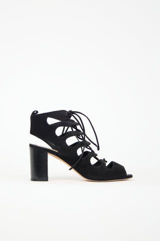 Manolo Blahnik Suede Attal Sandal