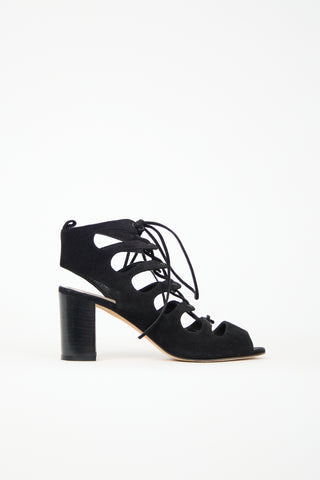 Manolo Blahnik Suede Attal Sandal