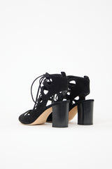 Manolo Blahnik Suede Attal Sandal