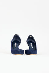 Manolo Blahnik Suede Iriza Pump