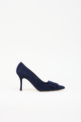 Manolo Blahnik Suede Maysalepump Pump